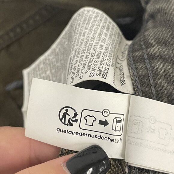 Zara Mens Baggy Jeans EU 44 US 34 Gray Faded Cotton Lyocell Blend 6045/401 NWT - Picture 16 of 16